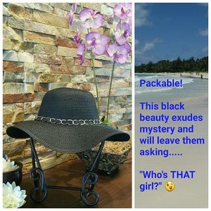 *SALE* NEW wide-brim floppy hat, packable!